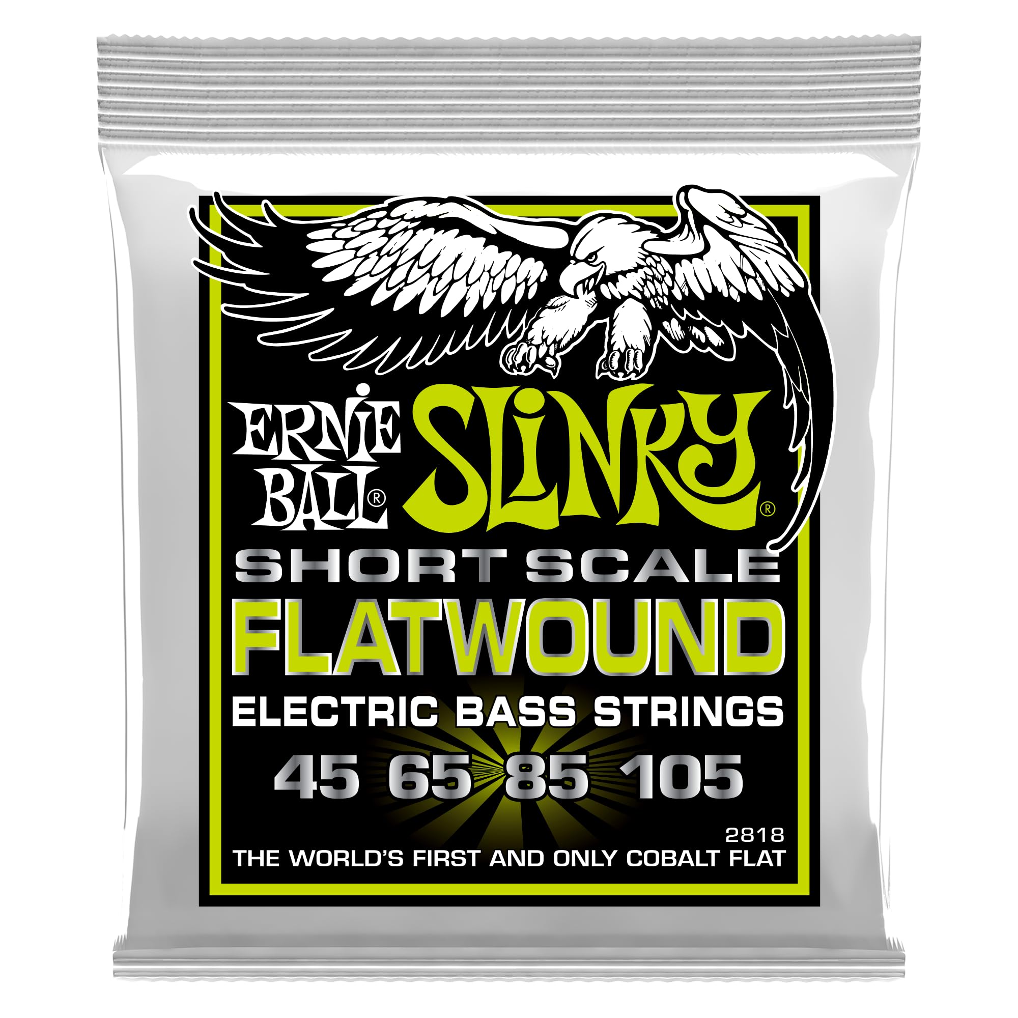 Amazon.com: Ernie Ball Regular Slinky Flatwound Short Scale